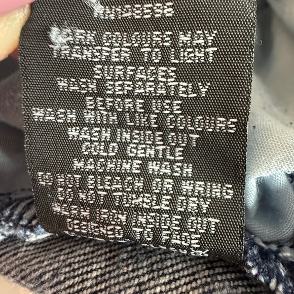 Erdem x Universal Standard Hana Patchwork Crop Jeans Dark Wash Size 14 - Picture 12 of 13